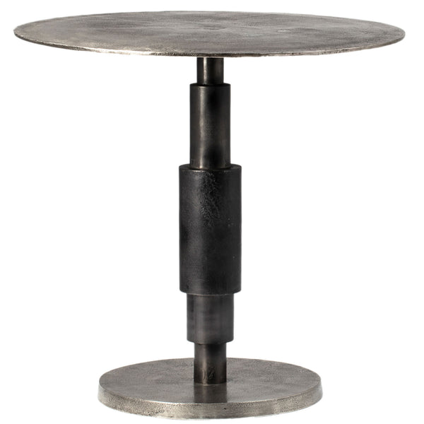 Higsby - Bistro Table 30" - Raw Nickel With Black Patina