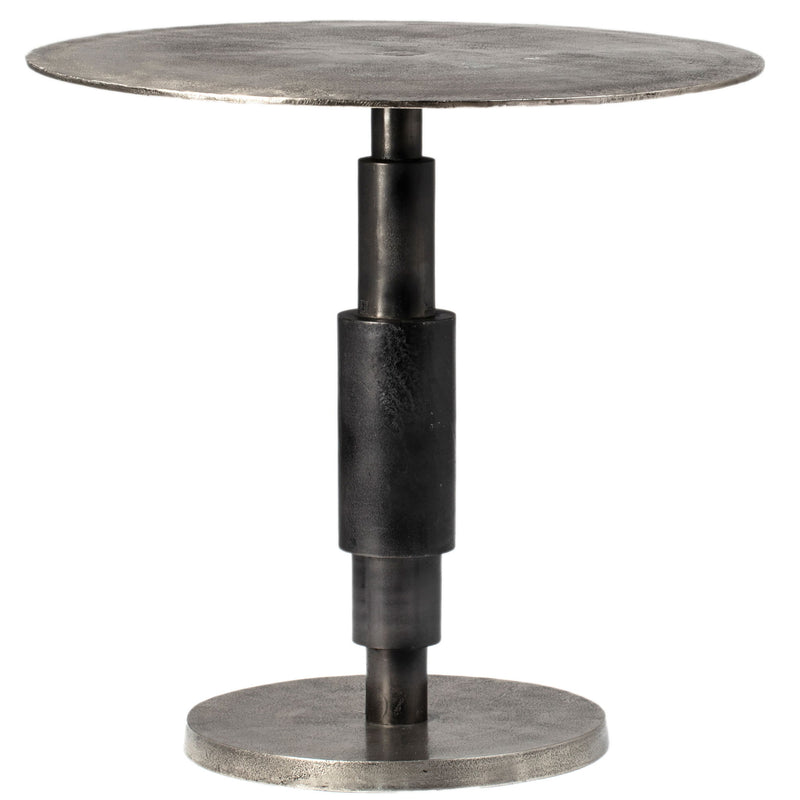 Higsby - Bistro Table 30" - Raw Nickel With Black Patina