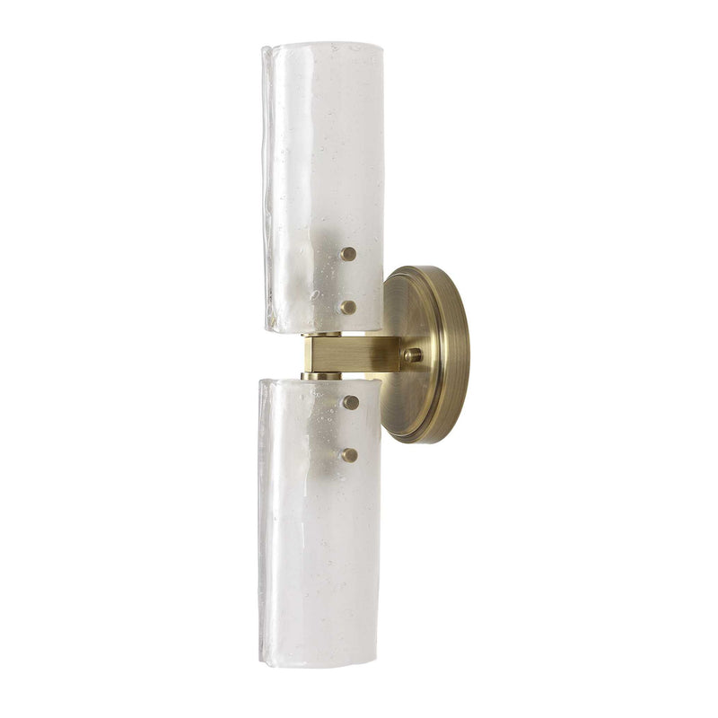 Mistie - 2 Light Glass Sconce - Bronze