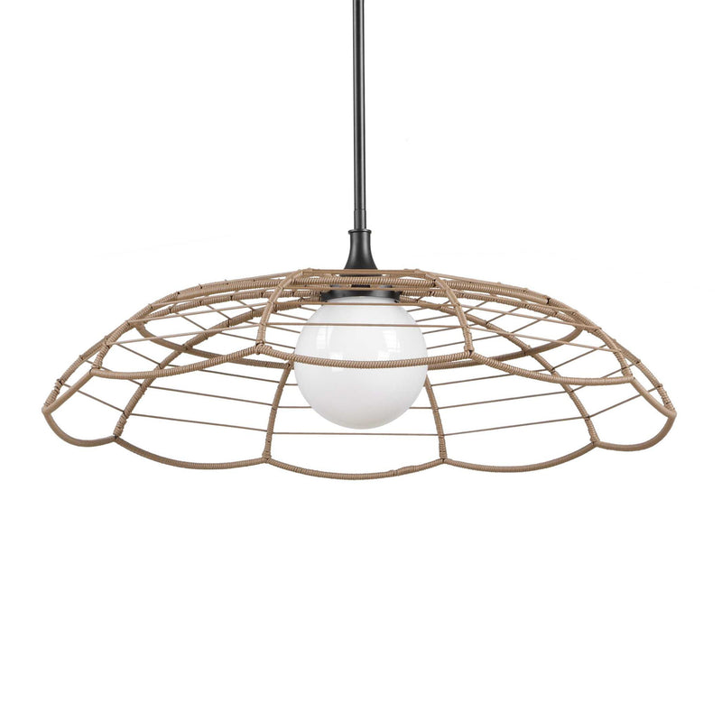 Lakeside - Indoor-Outdoor 1 Light Pendant - Black