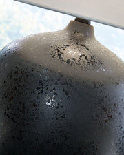 Ladstow - Ceramic Table Lamp  - Black - R&R Furniture Gallery (Fountain Valley, CA)