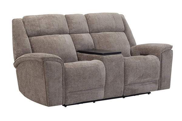 Colton - Power Zero Gravity Console Loveseat With Immersive Audio P3 - Branson Tweed