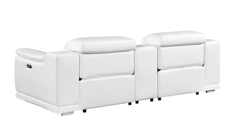 9762 - 3-Piece Modular Power Reclining Console Loveseat With 2 Power Recliners In