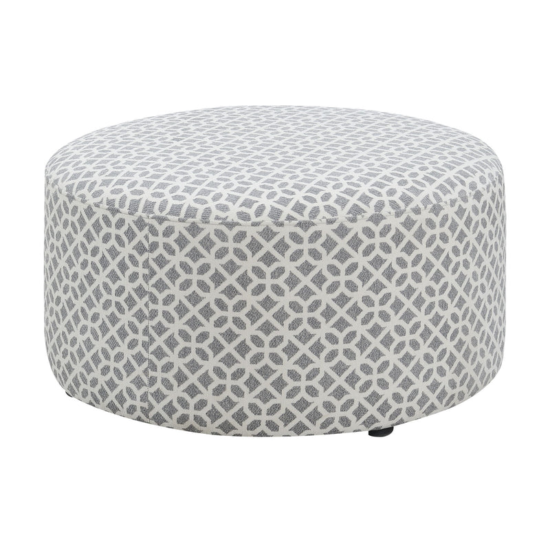 Round Ottoman - Gray - R&R Furniture Gallery (Fountain Valley, CA)