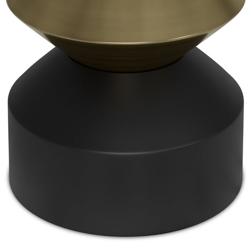 Miller - Side Table - Black / Brass - R&R Furniture Gallery (Fountain Valley, CA)