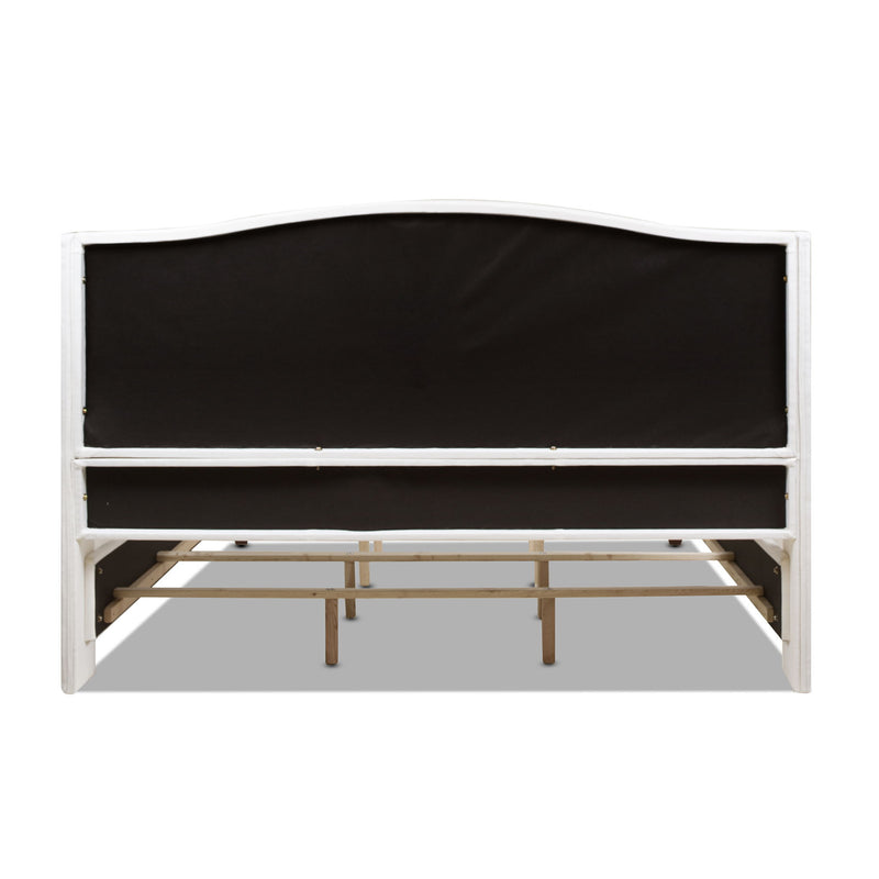 Carmen - Upholstered Wingback Panel Bed Frame - R&R Furniture Gallery (Fountain Valley, CA)