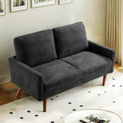 Loveseat Sofa, European Style With Sleek Design, Modern & Vintage Flair, Upholstered 2 Seater Couch - R&R Furniture Gallery (Fountain Valley, CA)