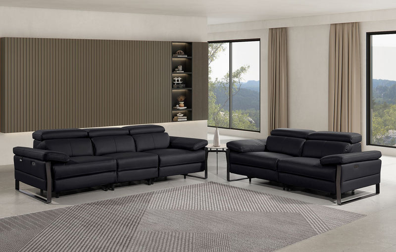 1246 - Modular Power Dual Reclining Sofa And Loveseat Set With Power Headrests - R&R Furniture Gallery (Fountain Valley, CA)