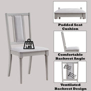 Marta - Side Chair (Set of 2) - Beige Linen & Natural - R&R Furniture Gallery (Fountain Valley, CA)