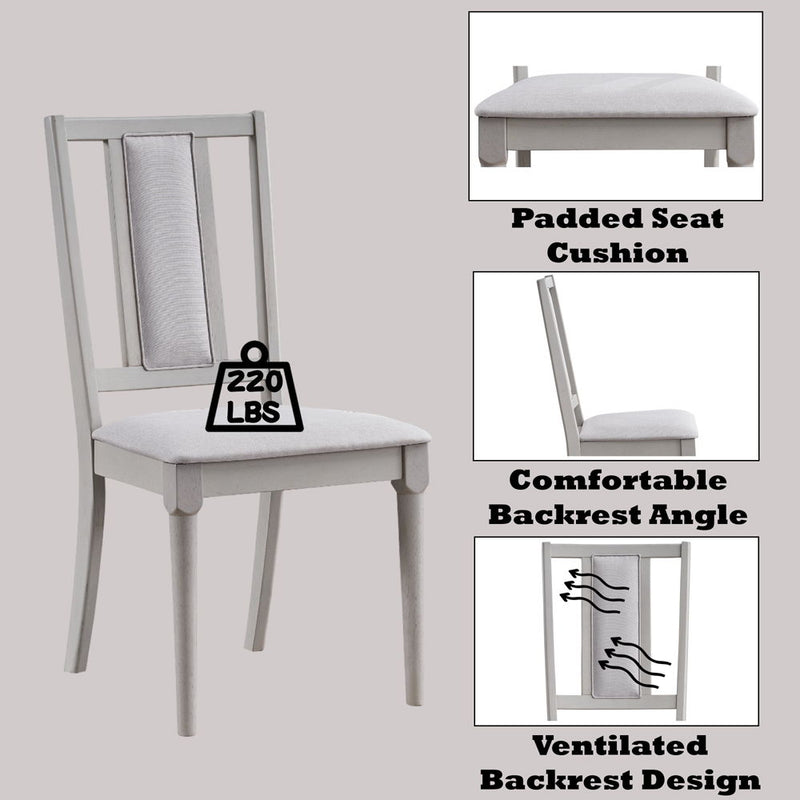 Marta - Side Chair (Set of 2) - Beige Linen & Natural - R&R Furniture Gallery (Fountain Valley, CA)