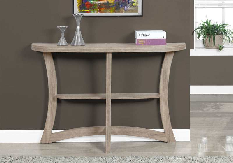 Accent Console Table For Entryway, Stylish - Taupe - R&R Furniture Gallery (Fountain Valley, CA)