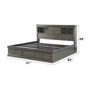 Louis Philippe III - Bed w/Storage - R&R Furniture Gallery (Fountain Valley, CA)