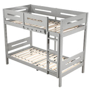 Edah - Twin Over Twin Bunk Bed - Gray - R&R Furniture Gallery (Fountain Valley, CA)