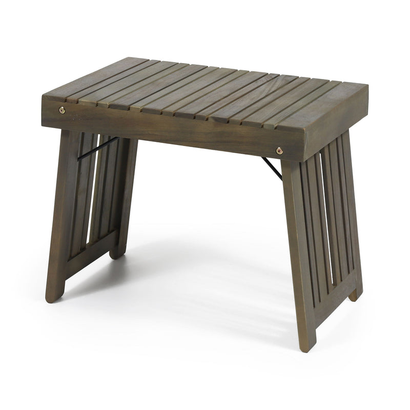 Temptation - Outdoor Foldable Side Table With Slat Design - R&R Furniture Gallery (Fountain Valley, CA)