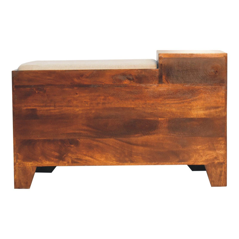 Retreat - Shoe Bench, 1 Drawer - Chestnut - R&R Furniture Gallery (Fountain Valley, CA)