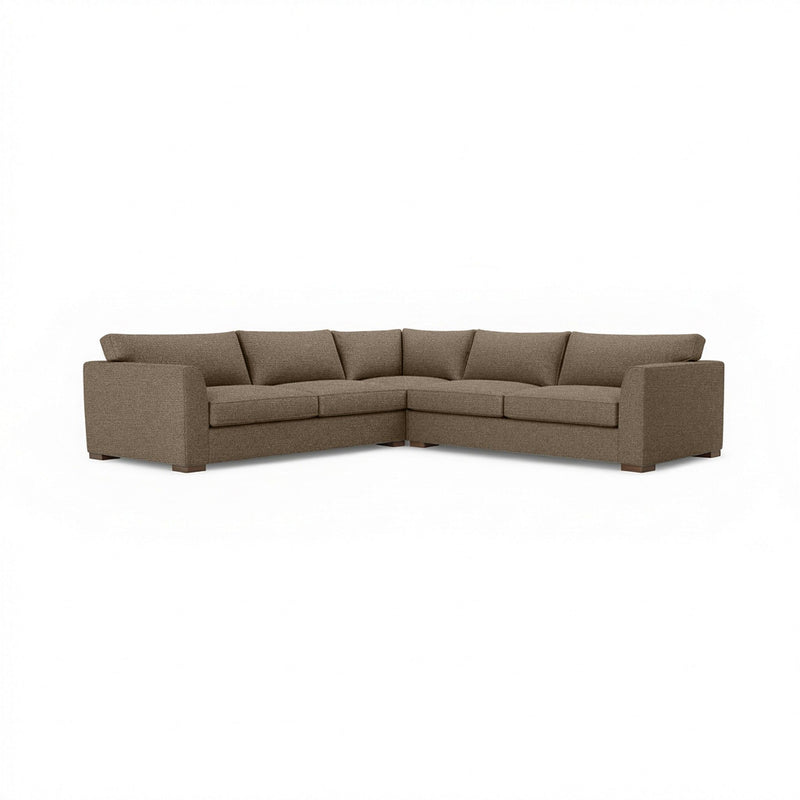 Classic Home Bryson 3-piece ElPaso stationary sectional sofa with plush cushions and modern design in a living room setting.
