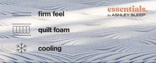 Sierra Sleep® Peak 2.0 Bonnell hybrid mattress with plush top and supportive base, shown with quilted fabric cover.