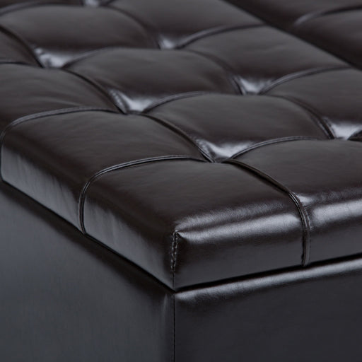 Harrison - Coffee Table Storage Ottoman - Tanners Brown - R&R Furniture Gallery (Fountain Valley, CA)