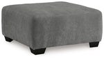 Birkdale Court - Oversized Accent Ottoman - Gray - R&R Furniture Gallery (Fountain Valley, CA)