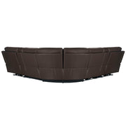 Parker Living Power Reclining Sectional with adjustable headrests, featuring plush cushions and modern design.