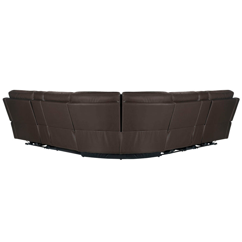 Parker Living Power Reclining Sectional with adjustable headrests, featuring plush cushions and modern design.