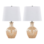 Gloria - Round Contemporary Lamp (Set of 2) - R&R Furniture Gallery (Fountain Valley, CA)