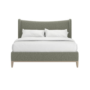 Edwin King Wing Shelter Uph Bed-Celery