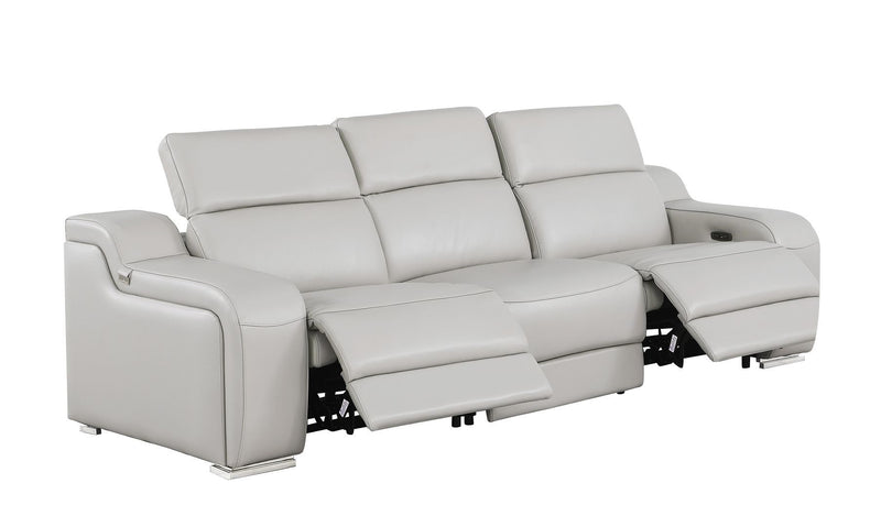 1116 - 6-Piece Modular Power Reclining Sofa, Loveseat & Chair Set In With 5 Power Recliners & Power Headrests