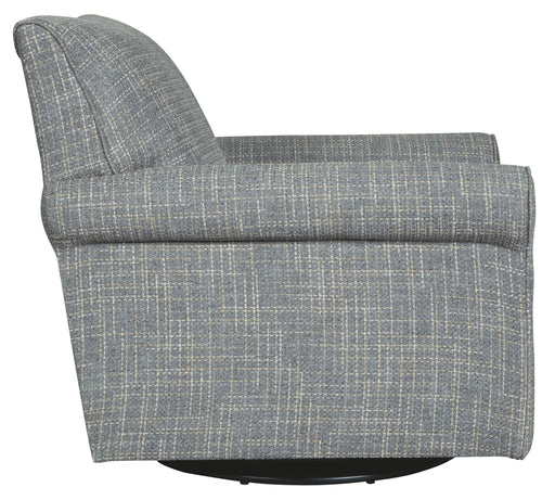 Renley - Swivel Glider Accent Chair - Ash - R&R Furniture Gallery (Fountain Valley, CA)
