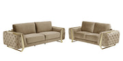 1051 - Contemporary Velvet Set - R&R Furniture Gallery (Fountain Valley, CA)