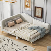 Upholstered Daybed With Headboard And Armrest, Support Legs - R&R Furniture Gallery (Fountain Valley, CA)