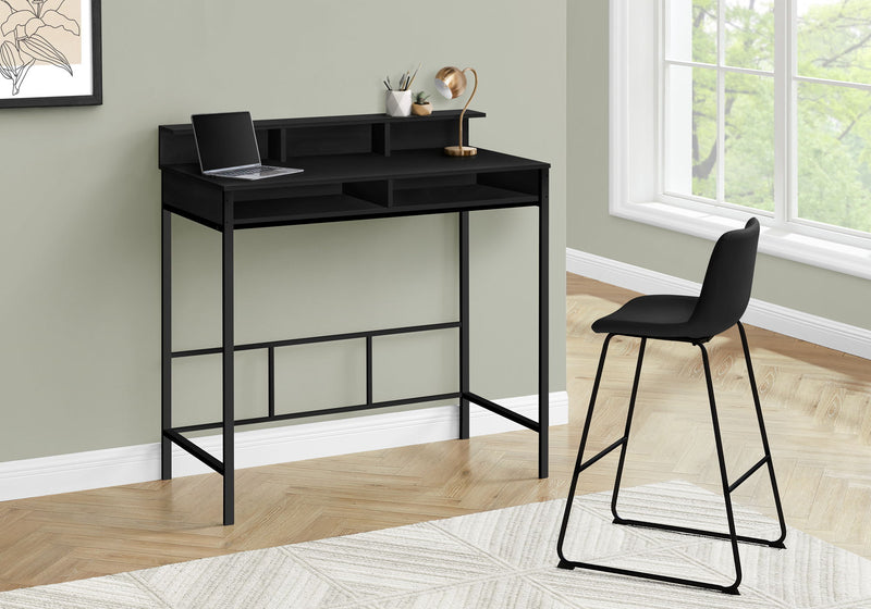 Computer Desk For Home Office, Standing, Storage Shelves, Laptop, Contemporary & Modern - R&R Furniture Gallery (Fountain Valley, CA)