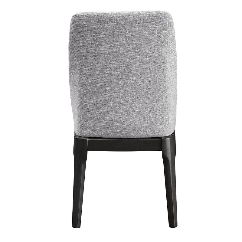 Madan - Side Chair (Set of 2) - Light Gray Linen & Gray Oak - R&R Furniture Gallery (Fountain Valley, CA)
