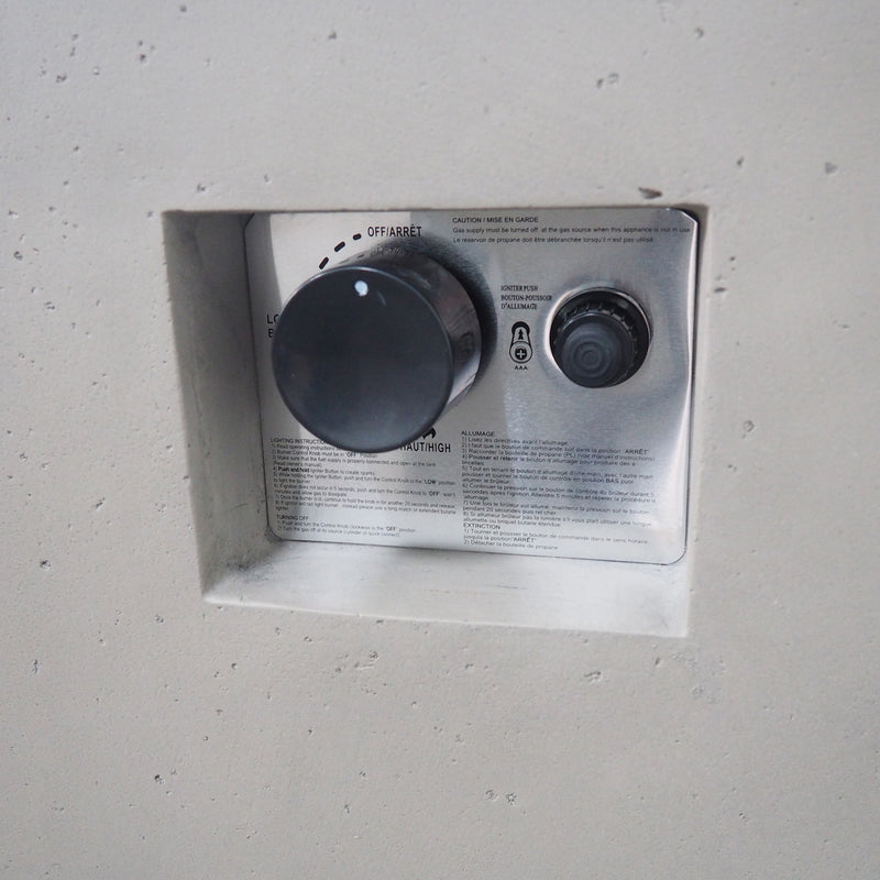 Outdoor Patio Square Gas Burning Concrete Fire Pit 40, 000 Btu