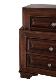 Glory Furniture LaVita cappuccino accent nightstand with a sleek wooden finish and modern design, featuring a single drawer.