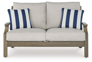 Rainier Ranch - Loveseat With Cushion - Brown / Beige - R&R Furniture Gallery (Fountain Valley, CA)