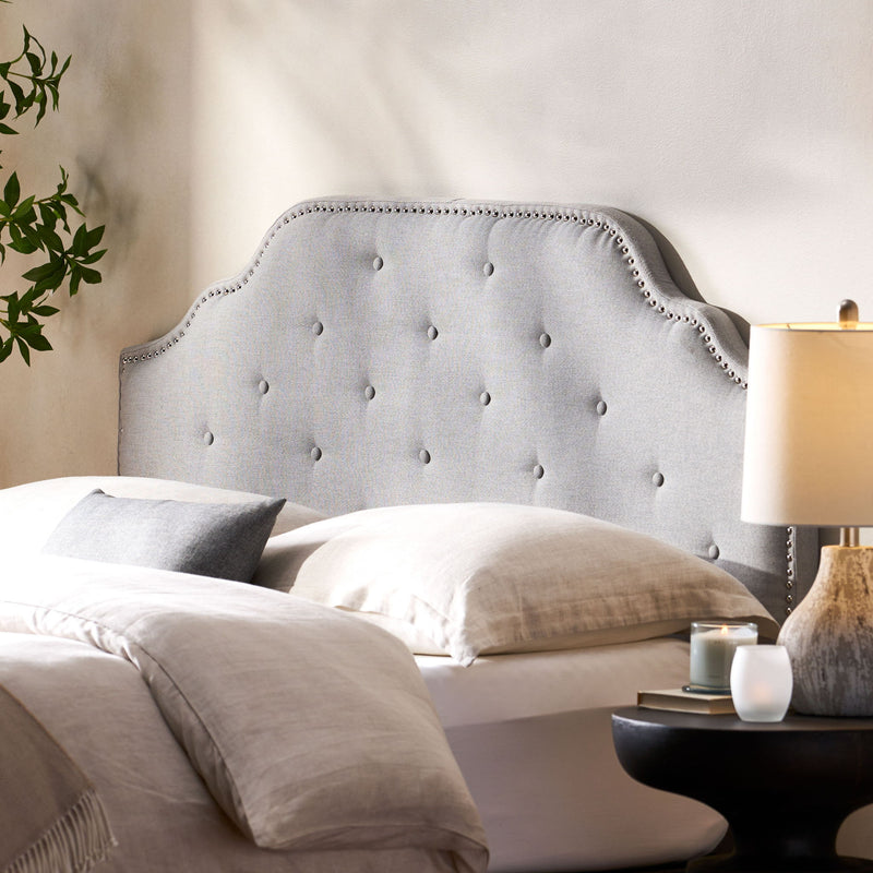 Luella - Button Tufted Upholstered Headboard - R&R Furniture Gallery (Fountain Valley, CA)