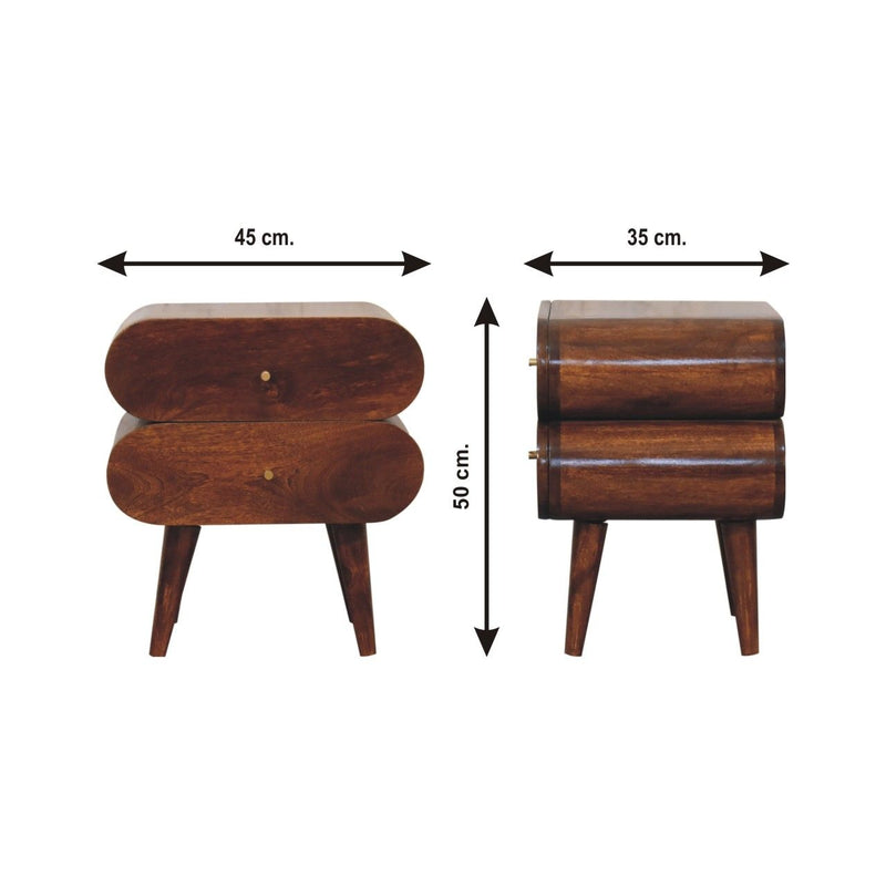Bubble Nightstand - Brown - R&R Furniture Gallery (Fountain Valley, CA)