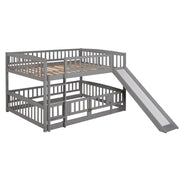 Low Bunk Bed With Slide, Fence And Ladder - R&R Furniture Gallery (Fountain Valley, CA)