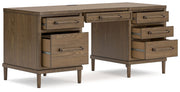 Roanhowe - Home Office Desk - Brown - R&R Furniture Gallery (Fountain Valley, CA)