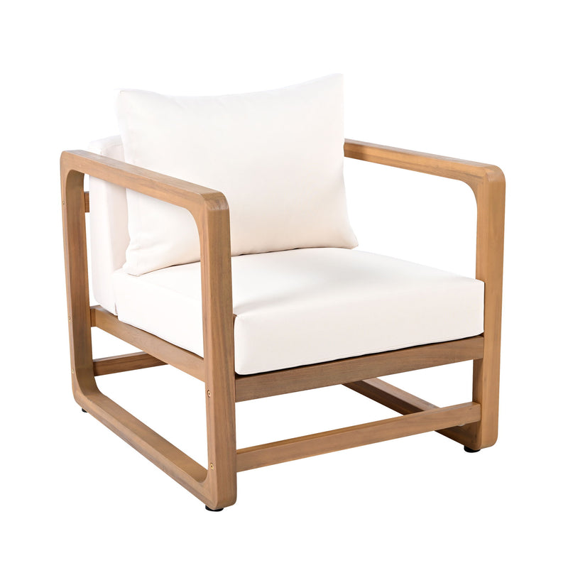 Outdoor Lounge Chair With Oversized Cushion Set For Patio - R&R Furniture Gallery (Fountain Valley, CA)