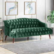 Comfy 3 Seat Sofa With Wooden Legs, For Living Room And Study - R&R Furniture Gallery (Fountain Valley, CA)