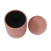Zoe - Velvet Storage Ottoman - R&R Furniture Gallery (Fountain Valley, CA)