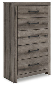 Graystorm - Five Drawer Chest - Brown Gray - R&R Furniture Gallery (Fountain Valley, CA)