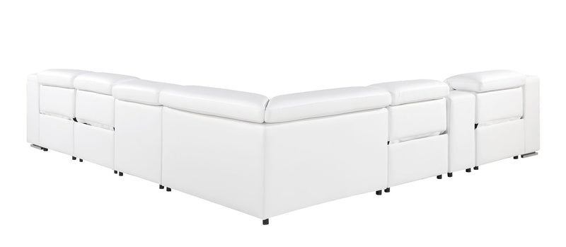 1116 - Power Reclining Italian Leather Sectional - R&R Furniture Gallery (Fountain Valley, CA)