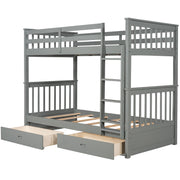 Bunk Bed With Ladders And 2 Storage Drawers - R&R Furniture Gallery (Fountain Valley, CA)
