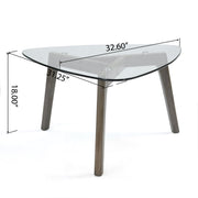 Modern Noble House coffee table with wood construction and compact design, showcasing a sleek, minimalist living room centerpiece.