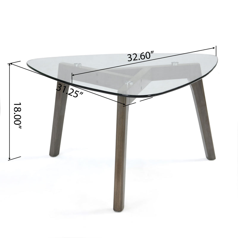 Modern Noble House coffee table with wood construction and compact design, showcasing a sleek, minimalist living room centerpiece.