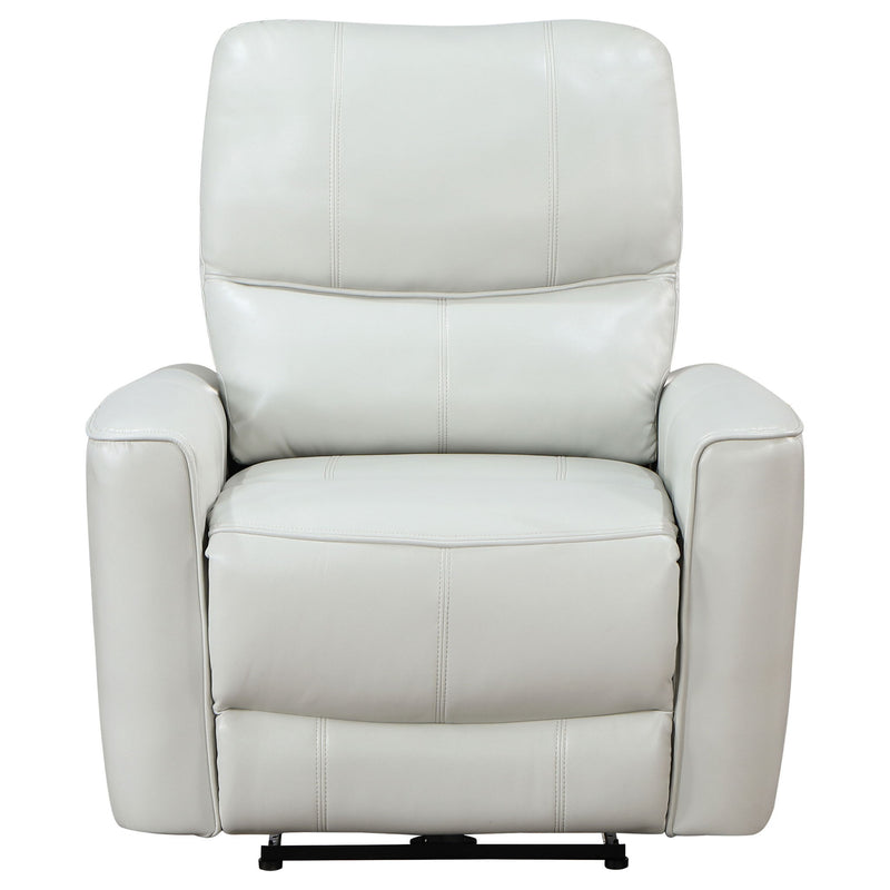 Dove Upholstered Power Recliner Chair With Smooth Power Recline And USB Charging - Gray