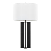 Lumi Source Cosmo contemporary table lamp with sleek design and round shade on a modern side table.